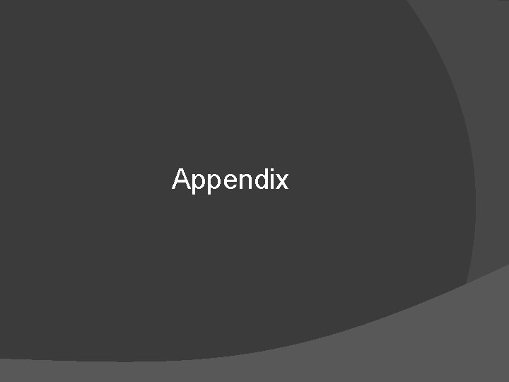 Appendix 