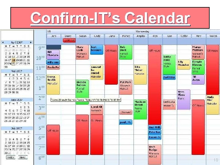 Confirm-IT’s Calendar 18 