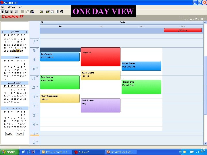 ONE DAY VIEW 25 