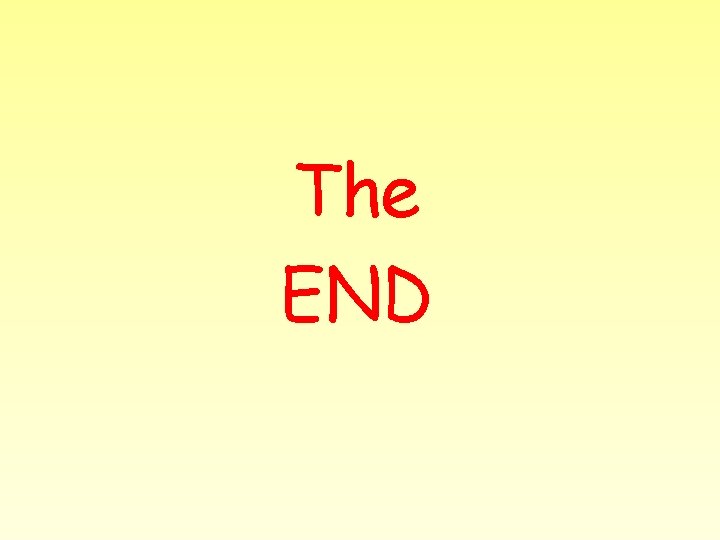 The END 