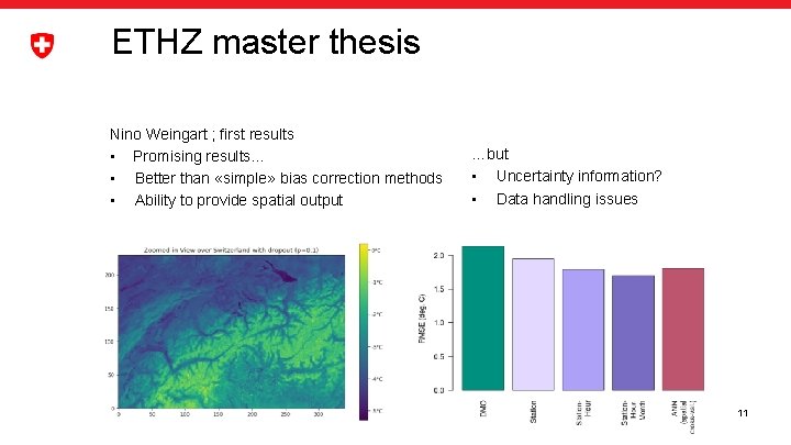 ETHZ master thesis Nino Weingart ; first results • Promising results… • Better than