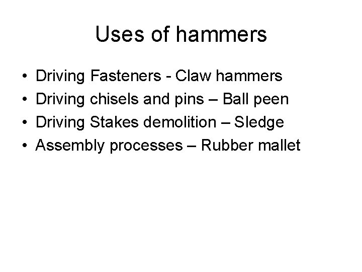 BUILDING TRADES Power Point Notes for Module 3