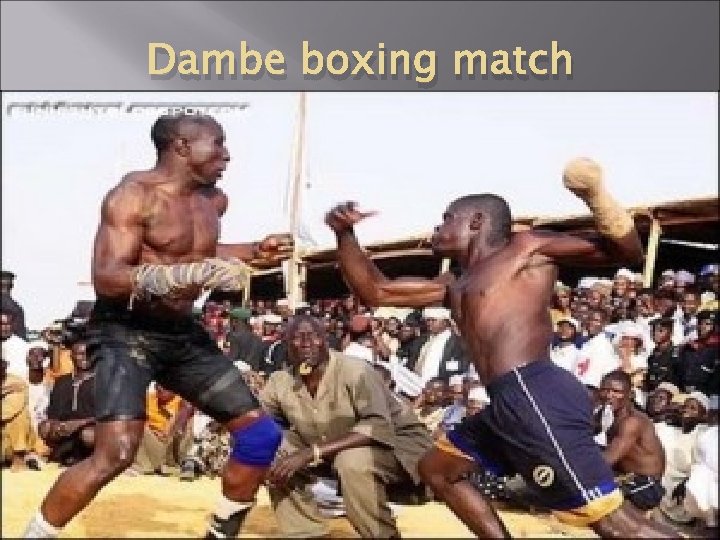 Dambe boxing match 
