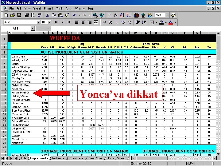 Yonca’ya dikkat 