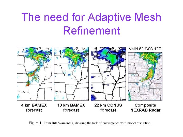 The need for Adaptive Mesh Refinement 