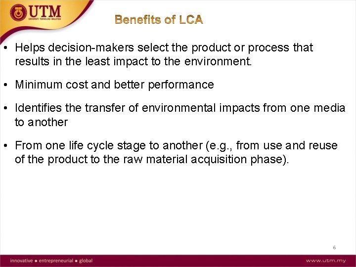 Lifecycle assessment LCA And Sustainability measurement Sima Protool