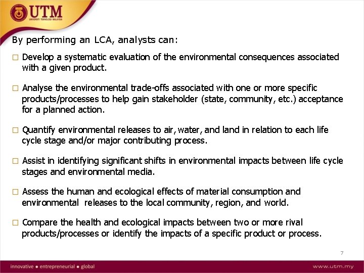 Lifecycle assessment LCA And Sustainability measurement Sima Protool