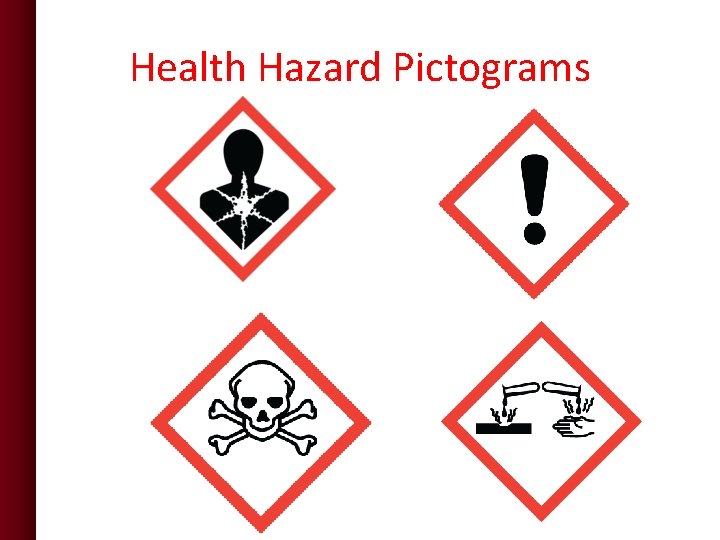 Health Hazard Pictograms  Health Hazard Pictograms