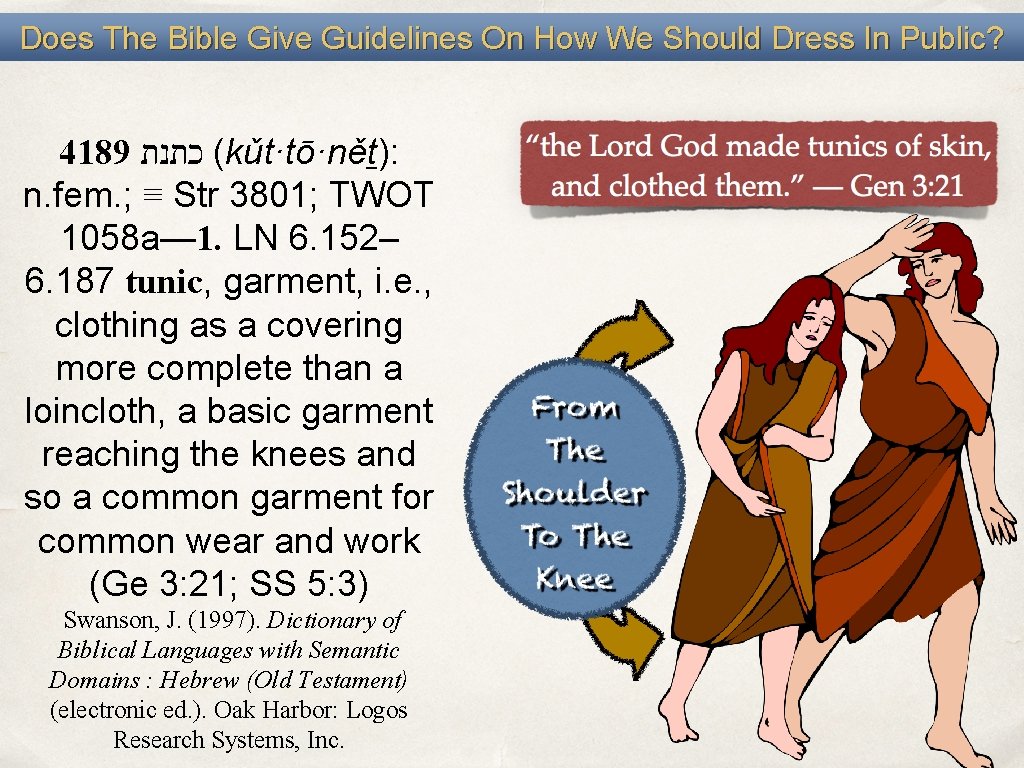 Does The Bible Give Guidelines On How We Should Dress In Public? 4189 (
