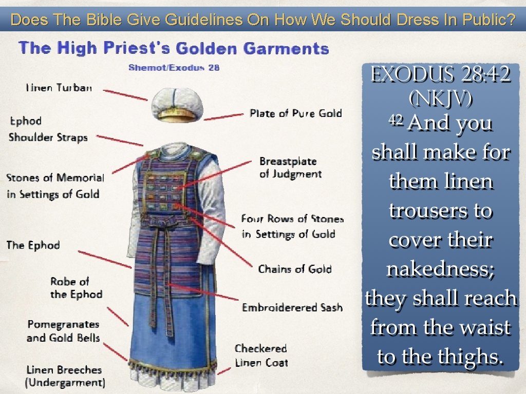 Does The Bible Give Guidelines On How We Should Dress In Public? 