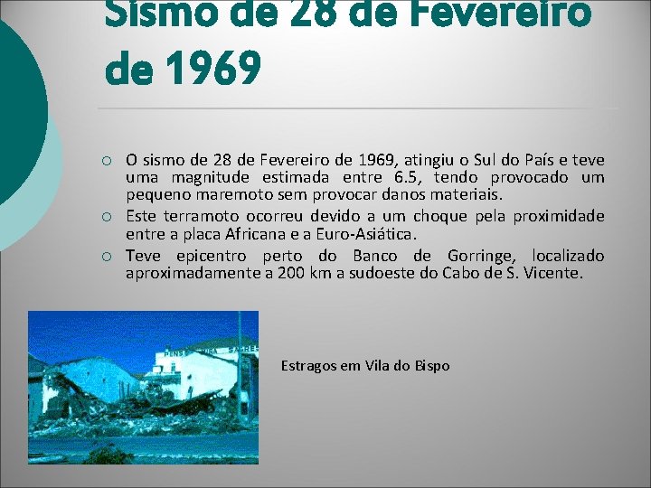 Sismo de 28 de Fevereiro de 1969 ¡ ¡ ¡ O sismo de 28