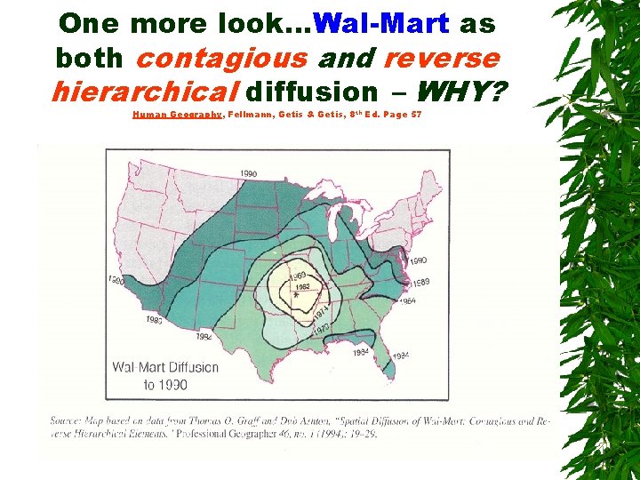 One more look…Wal-Mart as both contagious and reverse hierarchical diffusion – WHY? Human Geography,