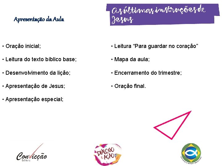 Apresentação da Aula • Oração inicial; • Leitura “Para guardar no coração” • Leitura Apresentação da Aula • Oração inicial; • Leitura “Para guardar no coração” • Leitura