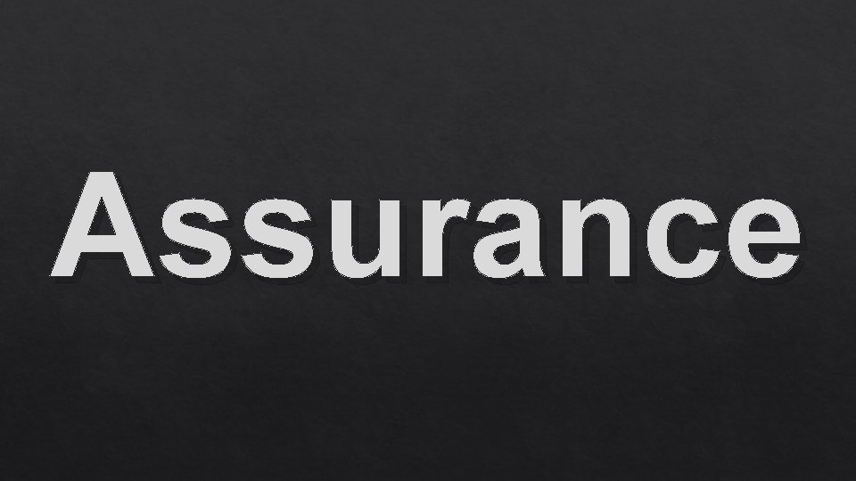 Assurance 