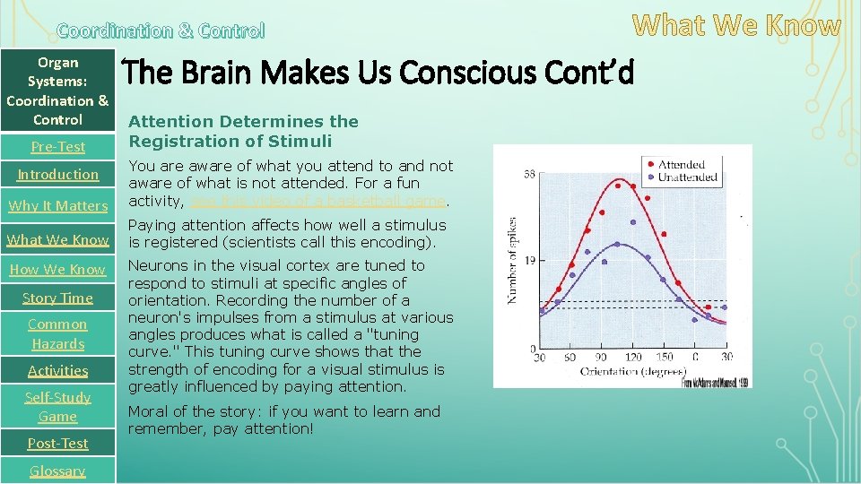 Coordination & Control Organ Systems: Coordination & Control Pre-Test The Brain Makes Us Conscious