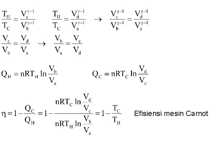 Efisiensi mesin Carnot 