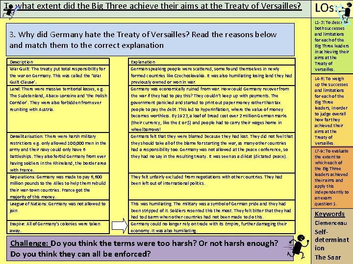 To what extent did the Big Three achieve their aims at the Treaty of