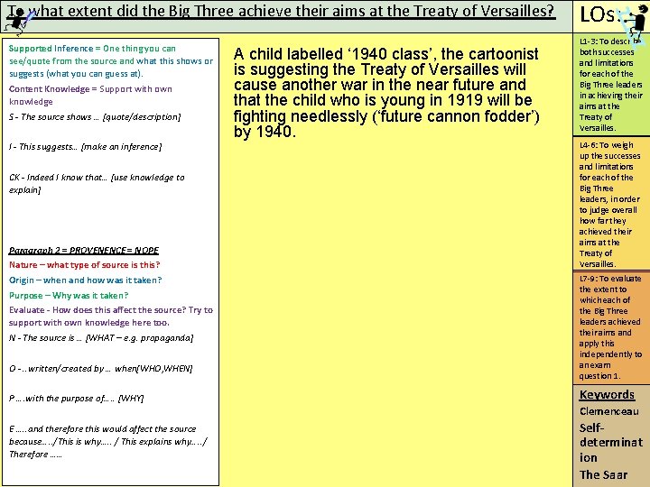 To what extent did the Big Three achieve their aims at the Treaty of
