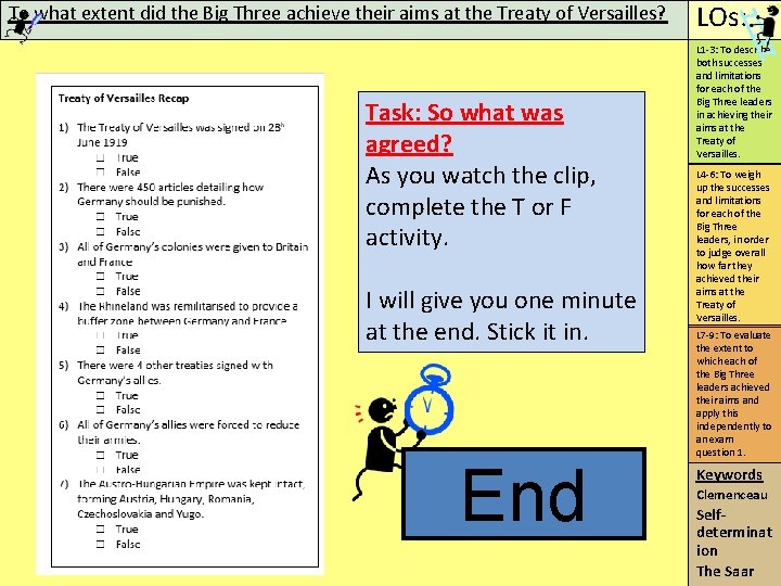 To what extent did the Big Three achieve their aims at the Treaty of