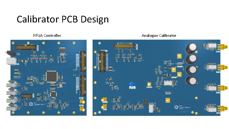 Calibrator PCB Design FPGA Controller Analogue Calibrator 