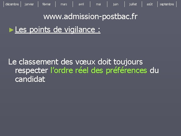 décembre janvier février mars avril mai juin juillet août www. admission-postbac. fr ► Les