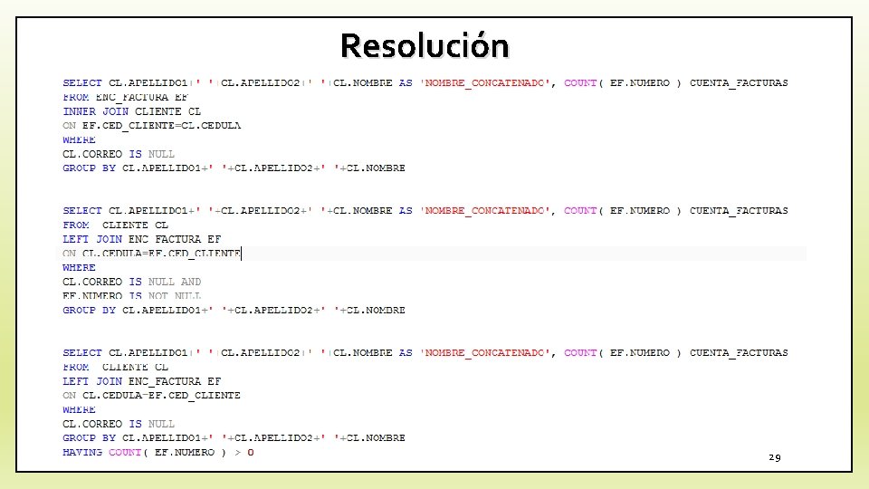 Resolución 29 