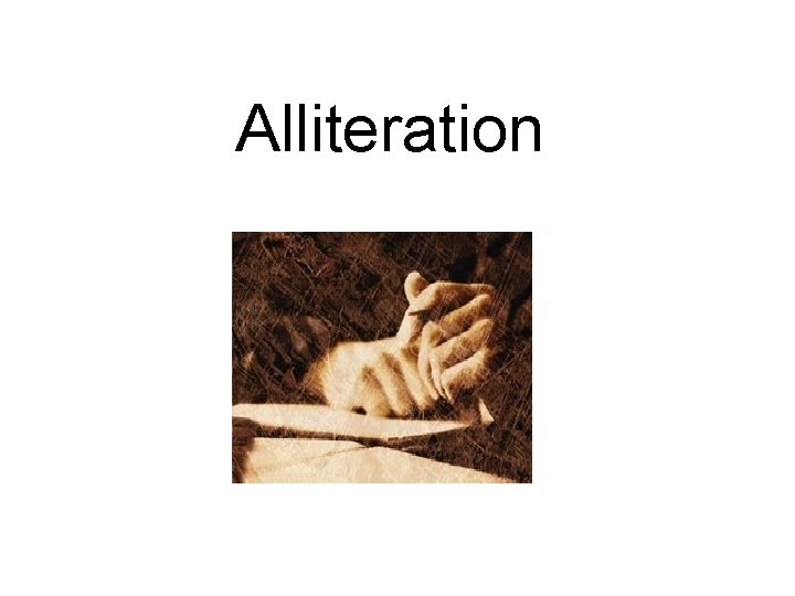 Alliteration 