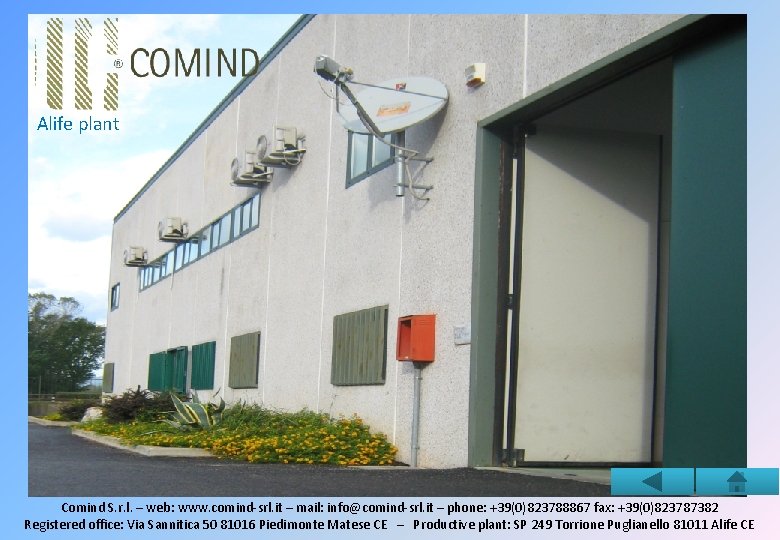 Alife plant Comind S. r. l. – web: www. comind-srl. it – mail: info@comind-srl.