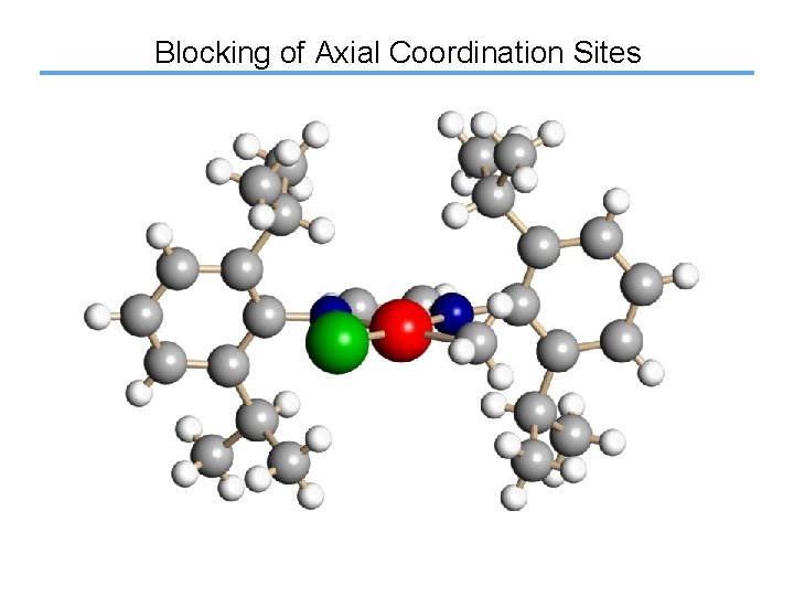 Blocking of Axial Coordination Sites 