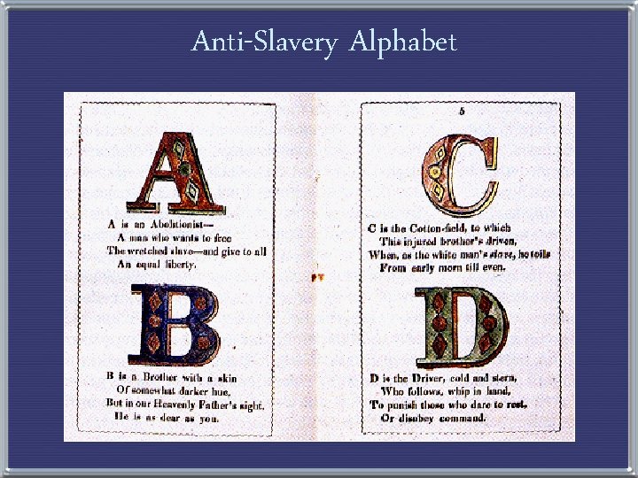 Anti-Slavery Alphabet 