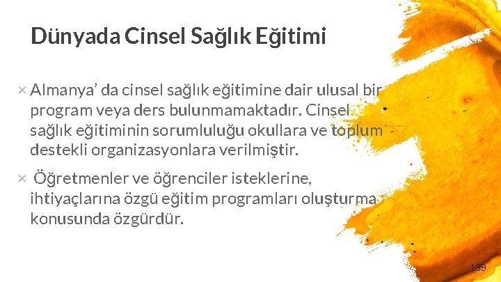 Dünyada Cinsel Sağlık Eğitimi × Almanya’ da cinsel sağlık eğitimine dair ulusal bir program