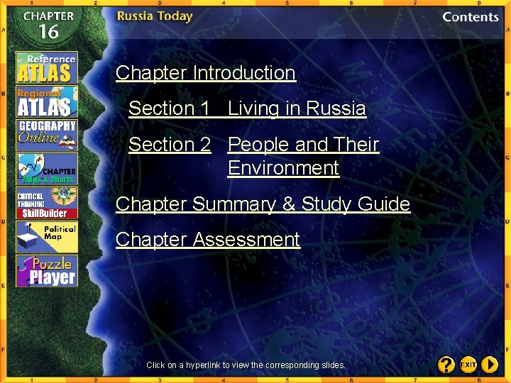 Chapter Introduction Section 1 Living in Russia Section 2 People and Their Environment Chapter