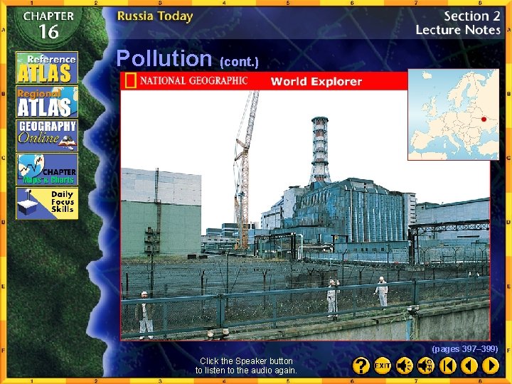 Pollution (cont. ) (pages 397– 399) Click the Speaker button to listen to the