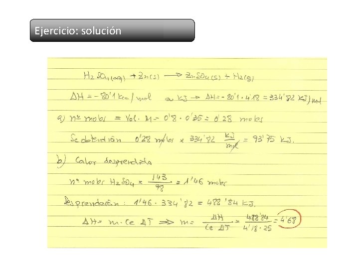 Ejercicio: solución 