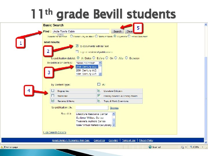 11 th grade Bevill students 