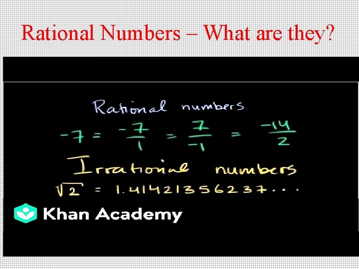 Rational Numbers – What are they? 
