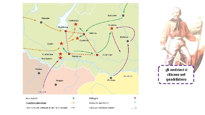 gli austriaci si ritirano nel quadrilatero 