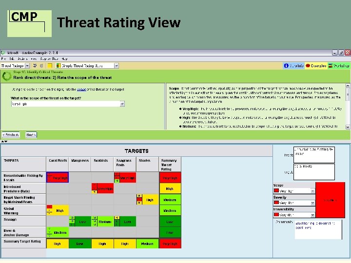 CMP Threat Rating View 
