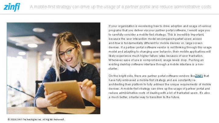 A mobile-first strategy can drive up the usage of a partner portal and reduce