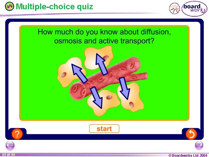 Multiple-choice quiz 44 of 44 © Boardworks Ltd 2004 