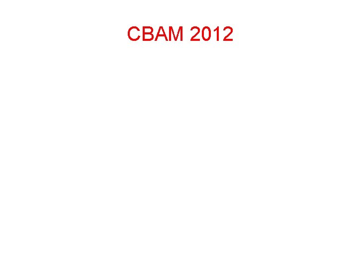 CBAM 2012 