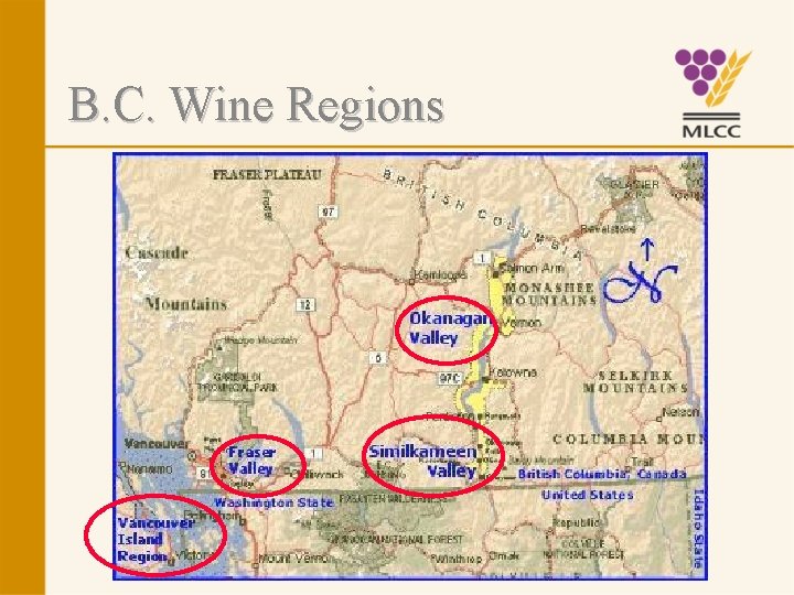 B. C. Wine Regions 