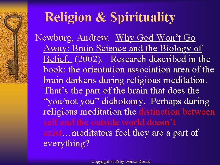 Religion & Spirituality Newburg, Andrew. Why God Won’t Go Away: Brain Science and the