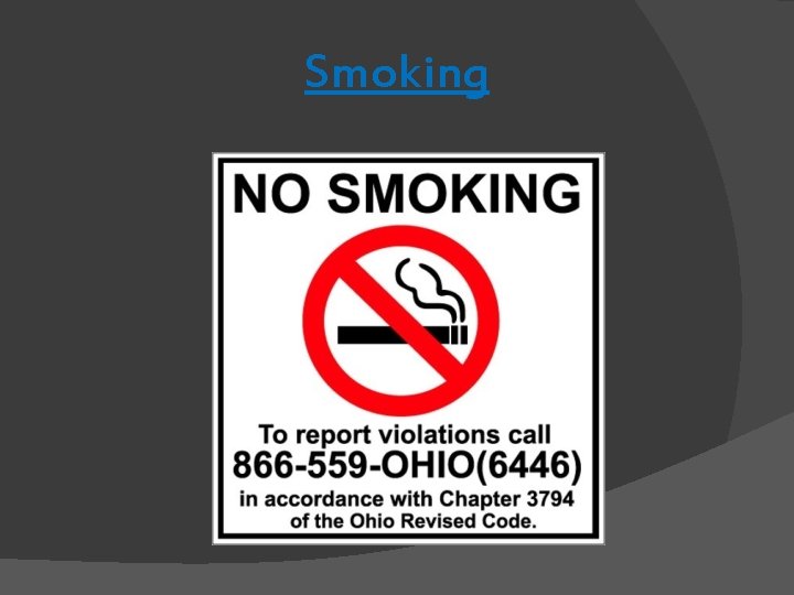 Smoking Smoking