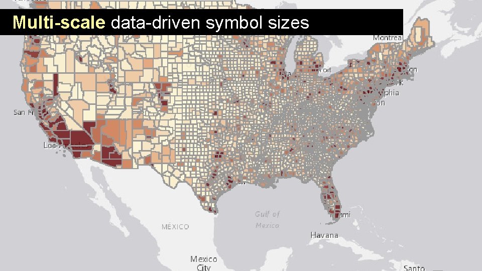 Multi-scale data-driven symbol sizes 