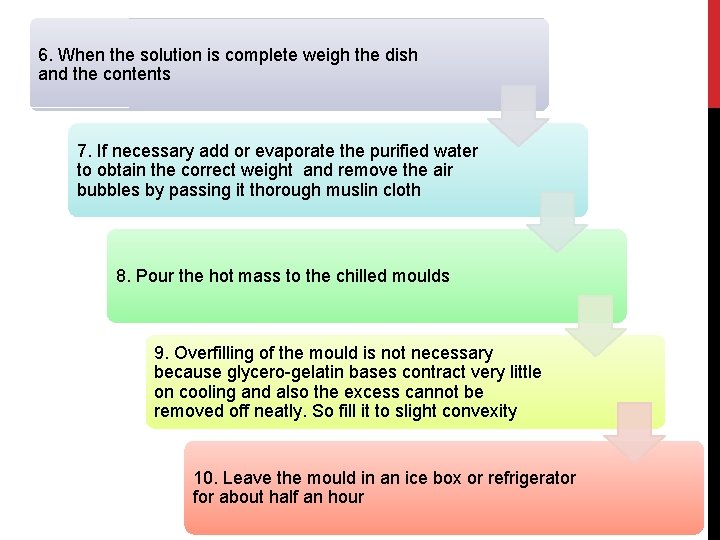 6. When the solution is complete weigh the dish and the contents 7. If