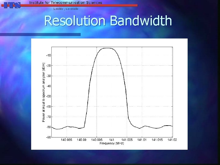 Resolution Bandwidth 