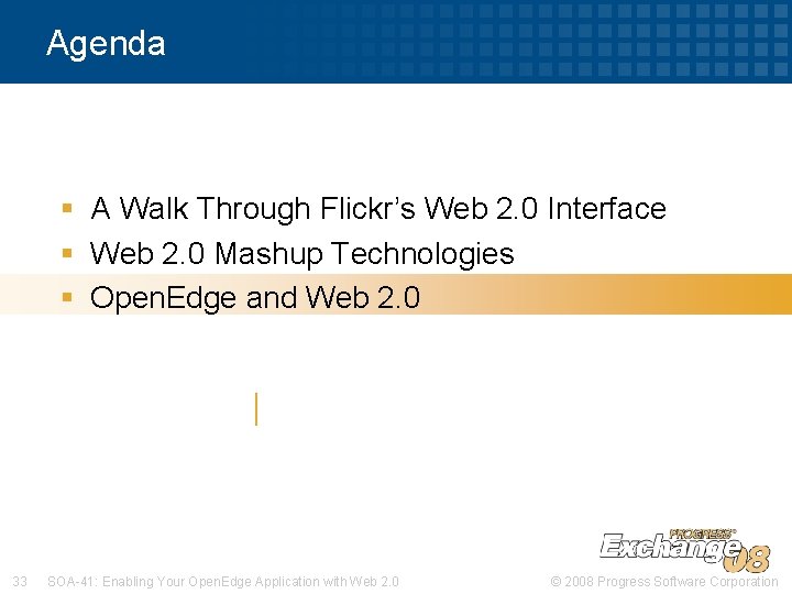 Agenda § A Walk Through Flickr’s Web 2. 0 Interface § Web 2. 0