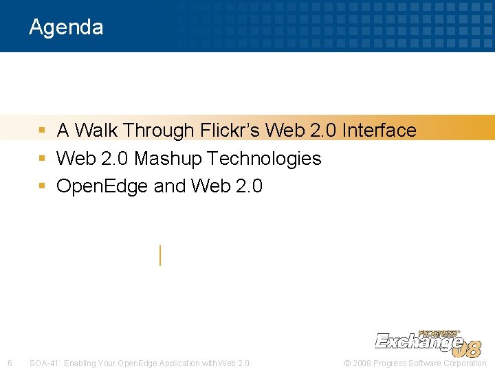 Agenda § A Walk Through Flickr’s Web 2. 0 Interface § Web 2. 0