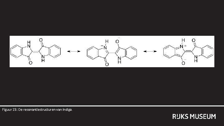 Figuur 15: De resonantiestructuren van indigo. 